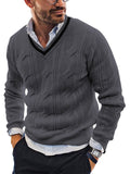 Luna Men's V-Neck Knitted Sweater