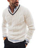 Luna Men's V-Neck Knitted Sweater
