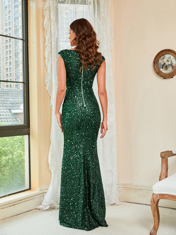 Luna Women's Sequin Green Party Dress – Lunablue Girl