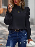 Luna Puff Sleeve Solid Colour Women's Shirt