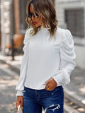 Luna Puff Sleeve Solid Colour Women's Shirt