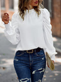 Luna Puff Sleeve Solid Colour Women's Shirt