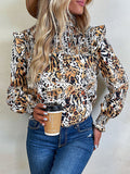 Luna Leopard Biz Long Sleeve Top