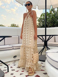Luna 3D Flower Maxi Dress