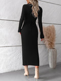 Luna Long Slim Sweater Dress