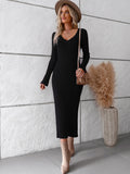 Luna Long Slim Sweater Dress