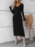 Luna Long Slim Sweater Dress