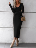 Luna Long Slim Sweater Dress