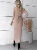 Luna Long Slim Sweater Dress