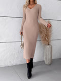 Luna Long Slim Sweater Dress