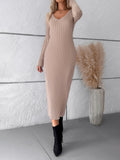 Luna Long Slim Sweater Dress