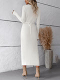 Luna Long Slim Sweater Dress