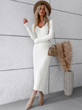 Luna Long Slim Sweater Dress