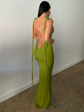 Luna Backless Long Tube Dress