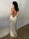 Luna Backless Long Tube Dress