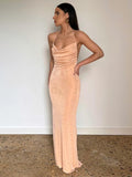 Luna Backless Long Tube Dress