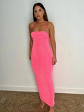Luna Backless Long Tube Dress