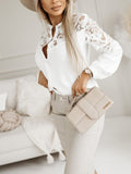 Luna Women's Lace Patchwork Shirt