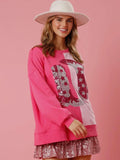 Luna Sequined Cowgirl Boots Women's Sweater