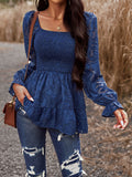 Luna Square Neck Long Sleeve Blouse