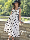 Luna One Piece Bow Swimwear and Polka Dot Skirt
