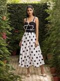 Luna One Piece Bow Swimwear and Polka Dot Skirt