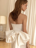 Luna White Tube Top Slim Dress