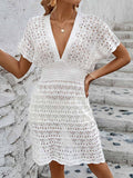 Luna Hollow Elastic Waist Beach Dress