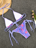 Luna Contrast Print Strappy Bikini