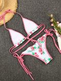 Luna Contrast Print Strappy Bikini