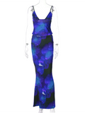 Luna Floral Top Maxi Skirt Set