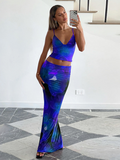 Luna Floral Top Maxi Skirt Set