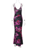 Luna Floral Top Maxi Skirt Set