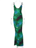 Luna Floral Top Maxi Skirt Set