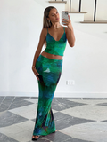 Luna Floral Top Maxi Skirt Set