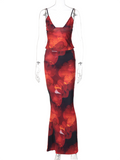 Luna Floral Top Maxi Skirt Set