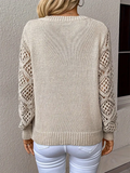 Luna V-neck Hollow Long Sleeve Casual Top