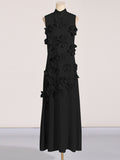 Luna 3D Flower Long Dress