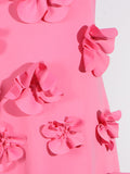 Luna 3D Flower Long Dress