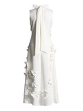 Luna 3D Flower Long Dress