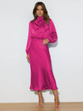 Luna Luxury Biz Satin Dress