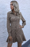 Luna Lapel Shirt Dress