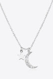 Luna Star and Moon Sterling Silver Pendant Necklace