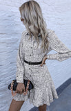 Luna Lapel Shirt Dress