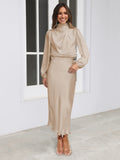 Luna Luxury Biz Satin Dress