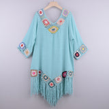 Luna Floral Crochet Cover Up