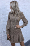 Luna Lapel Shirt Dress