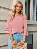 Luna One Shoulder Biz Blouse
