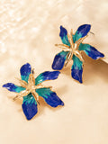 Luna Alloy Flower Earring