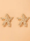 Luna Alloy Flower Earring